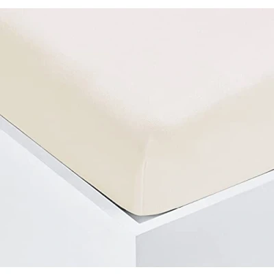 Image of My Little World Nursery Baby 2 Pack Flannelette Flat Sheet Pram/Moses, Cot (Cream, Cot/Cot Bed)