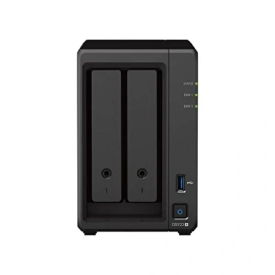 Image of Synology DS723+ 24TB 2 Bay Desktop NAS Solution, installed with x 12TB Seagate Ironwolf Drives