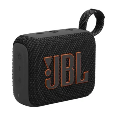 Image of JBL GO 4 Ultra Portable Bluetooth Speaker with Big Pro Sound and Punchy Bass, PlaytimeBoost, Waterproof Design 7 Hour Playtime, Black