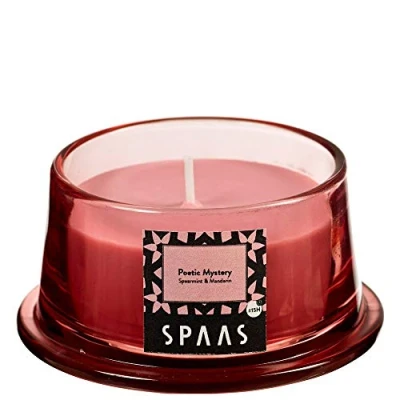 Image of Spaas Scented Candle in Low Glass, 15 Hours, Poetic Mystery