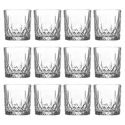 Image of LAV 12x Clear 330ml Odin Whisky Glasses Glass Water Wine Whiskey Gin Juice Cocktail Drinking Glassware Cup Set