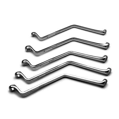 Image of Capri Tools Brake Bleeder Wrench Set, Angled Double Box End, 7 to 11 mm, 5 Piece, Metric