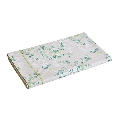 Image of Blanc des Vosges Sous le Vent Emerald Sheet 180 x 290 cm 100% Cotton Percale 80 Threads/cm2