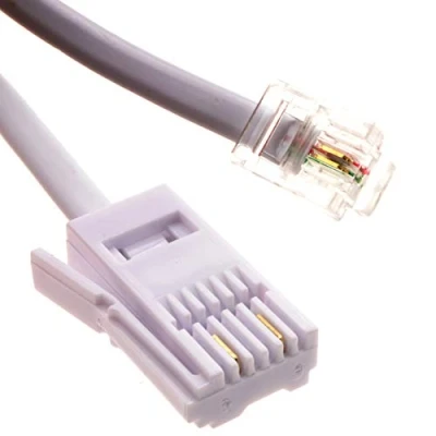 Image of kenable BT to Modem RJ11 Cable Dialup/Sky 2 wire 5m [5 metres]