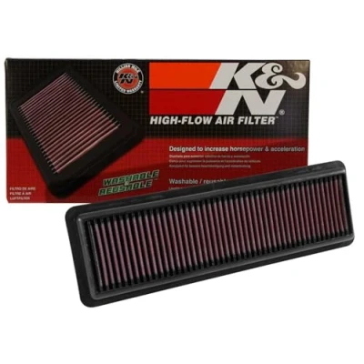 Image of K&amp;N Engine Air Filter: High Performance, Premium, Washable, Panel 2014 2018 (i10, Grand, Xcent), 33 3049