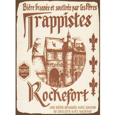 Image of 8x12 inch Rochefort Trappist Belgian Lager Beer Vintage Tin Sign Style Metal Advertising Wall Plaque Decor Poster SP#96