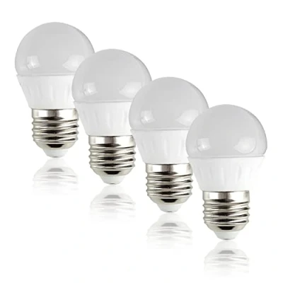 Image of MiniSun Pack of 4 4w LED ES E27 Golfball Energy Saving Long Life Light Bulbs [6500K Cool White]