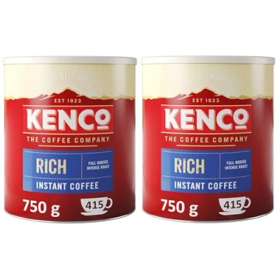 Image of Kenco Rich Instant coffee Tin 750g (Pack of 2)