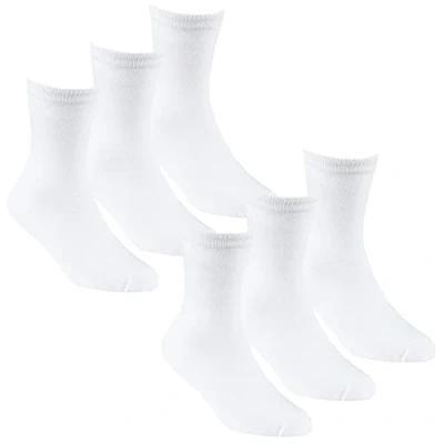 Image of Undercover 6 Pairs Kids Bamboo Ankle Socks 42B713 White 4