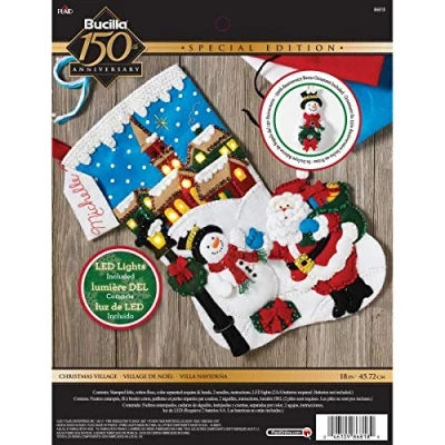 Image of Felt Stocking KIT Village