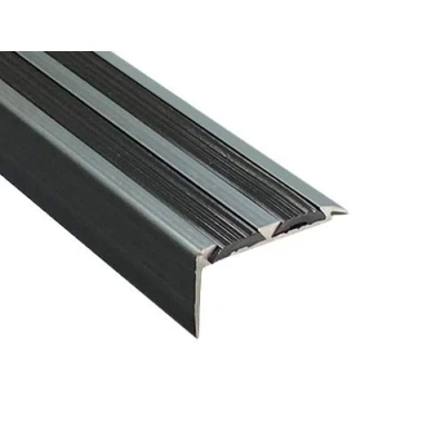 Image of Stair Edge Nosing Trim 900mm x 35mm 19mm Anti Slip Tread Strip Nose Edging Grey Screw Down by Grandismo®