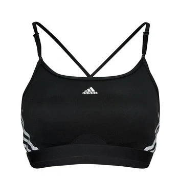 Image of adidas Performance AER LS S Light support sports bra, Women&#039;s, Size: XSxA C, Black/white