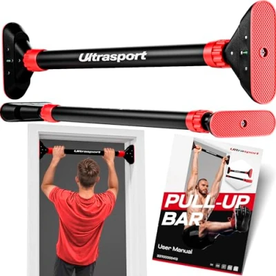 Image of Ultrasport pull up bar door frame for hanging without drilling to 200 kg bar, ups, bars