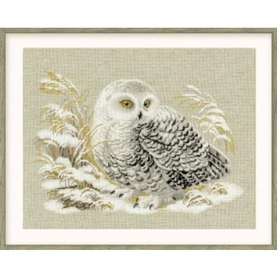 Image of Riolis Cross Stitch Kit 1241 White Owl