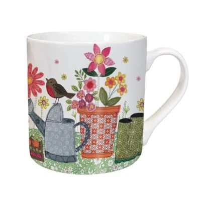 Image of Tarka Mug Robin &amp; Watering Can