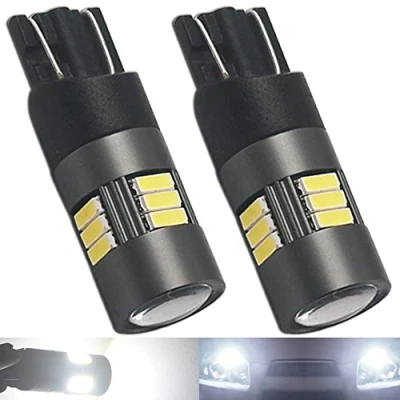 Image of Eseastar 501 LED Bulbs T10 6000K White 12V 24V W5W 194 168 161 12961 15LED SMD4014 Extremely Bright with Projector For Car Sidelight Backup Interior Dome Number Plate Light, 2 Pack