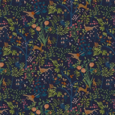 Image of Superfresco Easy Joules Enchanted Woodland Navy Wallpaper