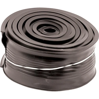 Image of Prime Line Products GD 12294 Metal Door Bottom Seal, 16 Feet, Black