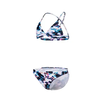 Image of Arena Girls&#039; Tie and Dye Triangle Bikini Nero