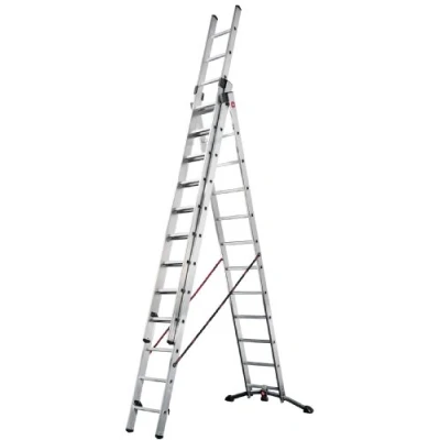 Image of Hailo 9312 501 150 Kg Profi Combination Ladder, 3 x 12 Rungs