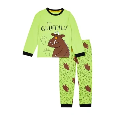 Image of Gruffalo Boys Pyjamas Long Toddler Pjs Nightwear For Kids Merchandise Gift Young Children (UK, Age, 18 Months, 24 Green)