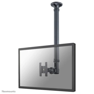 Image of Newstar FPMA D550DBLACK Full Motion Dual Desk Mount (clamp &amp; grommet) for two 10 27&quot; Monitor Screens, Height Adjustable Black