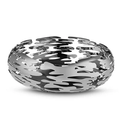 Image of Alessi BM02 Round Basket, 18/10 stainless steel, Silver, One size