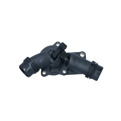 Image of 11530139877, 11531436823, 11531437040, 11537509227 Engine thermostat NRF 725006 97C with gaskets seal ring housing BMW: 5 Saloon, Saloon