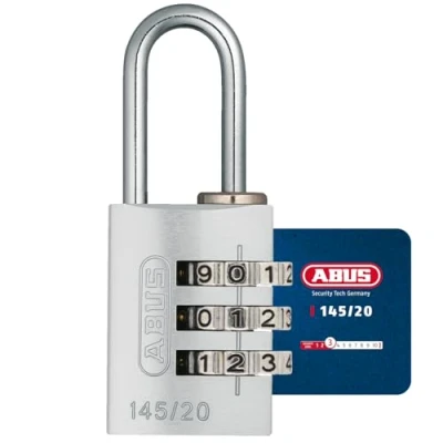 Image of Padlock combination aluminum 20mm silver