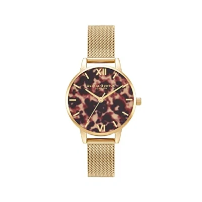 Image of Olivia Burton Analogue Quartz Watch for Women with Gold Colored Stainless Steel Bracelet OB16LP10