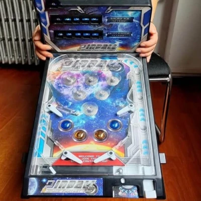 Image of KUMIAO Tabletop Pinball Machine Electronic Toy with Lights &amp; Sounds, LED Scoreboard Perfect Birthday Party Gift Table Board Game for Kids Adults