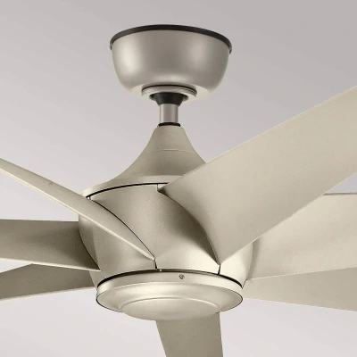 Image of Lehr II 137cm 7 Blade Ceiling Fan Antique Satin Silver, Remote Control
