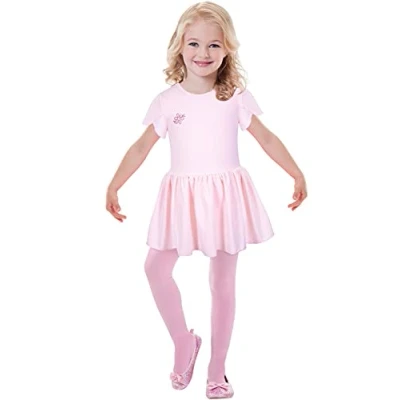 Image of amscan (PKT) (9908191) Child Girls 1Pc Leotard+Skirt Ballet Costume (6 7yr)