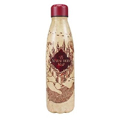 Image of Harry Potter Water Bottles Metal Bottle Marauder&#039;s Map