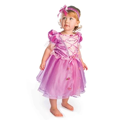Image of Amscan 10116025 Rapunzel Child Disney Princess Dress Costume, 3 6 Mons