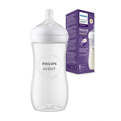Image of Philips Avent Natural Response Baby Bottle 330ml Milk Bottle, BPA Free for Babies 1 Month+ (Model SCY906/01)