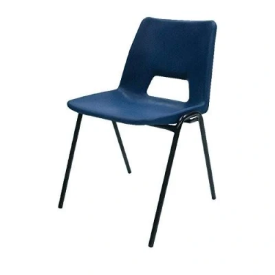Image of Jemini Stacking Chair 490x475x725mm Polypropylene Blue KF74958