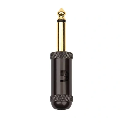 Image of D&#039;Addario Guitar Cable Plug Solderless for Making Cables Gold Plated Limited Lifetime Guarrantee Station 1/4 Inch/6.35 MM Straight 1 Pack