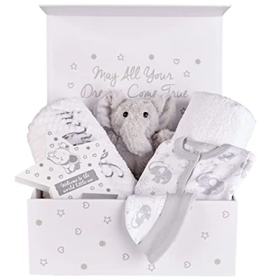Image of Personalised Premature Baby Gift Set New Hampers, Box, Nicu Gifts, with Magnetic Box Gifts Newborn Unisex, Born Essentials for Preemie Babies