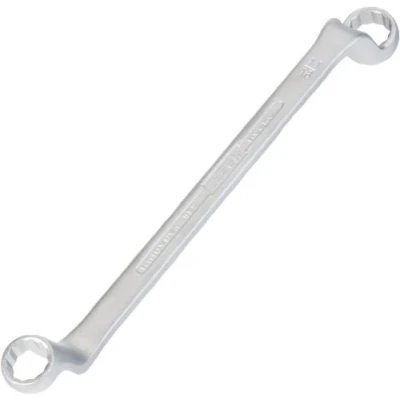 Image of HAZET 630A 19/32X11/16 255 mm 12 Point Profile Polished Head Double Box End Wrench Chrome Plated