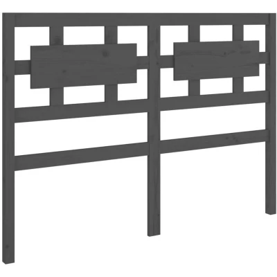 Image of vidaXL Bed Headboard Grey 185.5x4x100 cm Solid Wood Pine