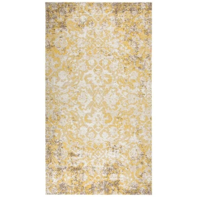 Image of vidaXL Outdoor Rug Flatweave 115x170 cm Yellow