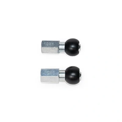 Image of Burley COHO® Nutted Axle Bike Trailer Adapter, M10 x 1.0, Black/Silver