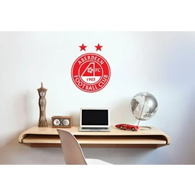 Image of Aberdeen Football Club Official Crest Wall Sticker Decal Mural Vinyl (90cm)
