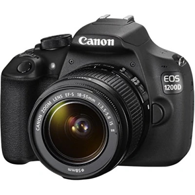 Image of Canon EOS 1200D Digital SLR Camera with EF S 18 55 mm f/3.5 5.6 III Lens (Renewed)