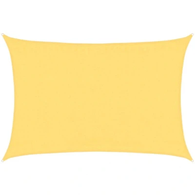 Image of vidaXL Sunshade Sail 160 g/m² Beige 3.5x4.5 m HDPE