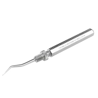 Image of REMOS Toothpick with Curved/Angled Removable tip Made of Stainless Steel 5 cm