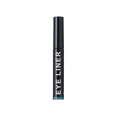 Image of Turquoise liquid eye liner. Stong colour liner with a fine brush applicator.