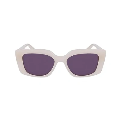 Image of Sunglasses Karl lagerfeld Kl6125s col. 280 Donna Squadrata Bianco