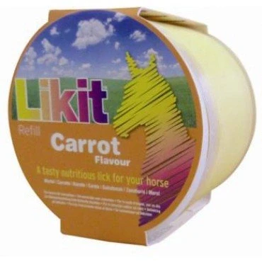 Image of Likit Horse Treat Carrot Large Refill 650g Tasty Treat, Reduce your Horse&#039;s Boredom &amp; Stress